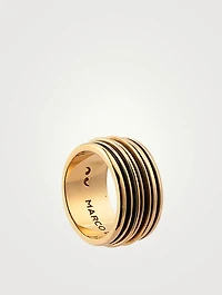 Acies Double Polished 18K Gold Plated Ring