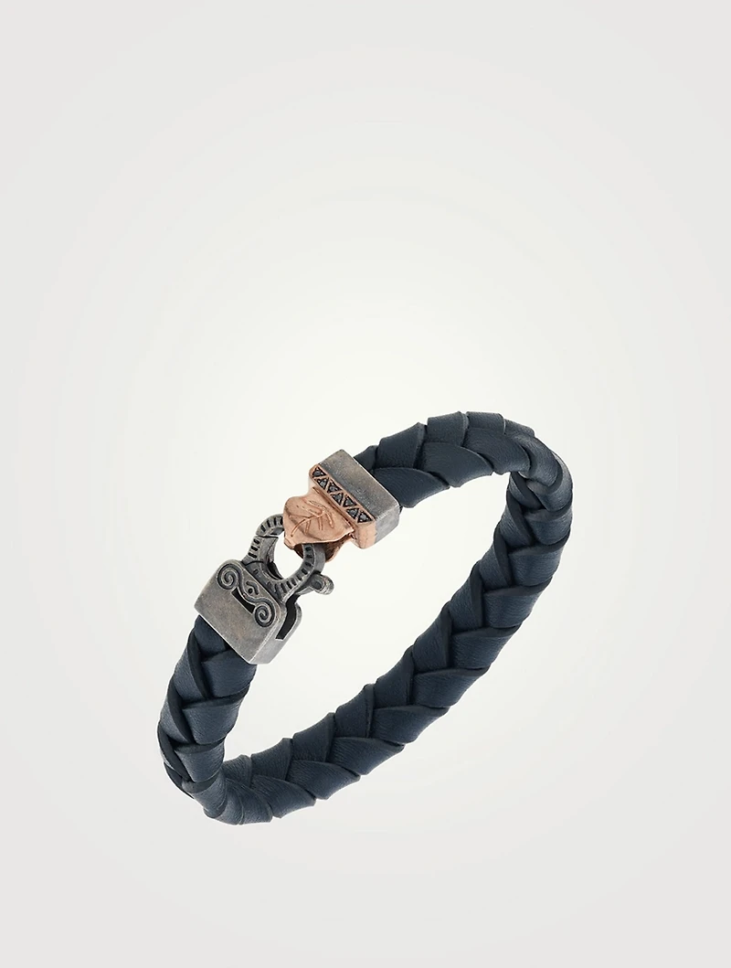 Lash Leather Braided Bracelet