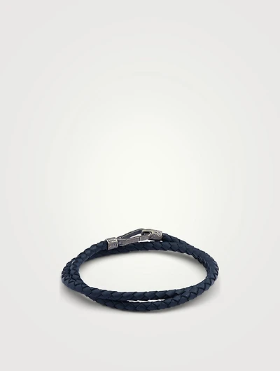 Lash Double Braided Leather Cord Bracelet