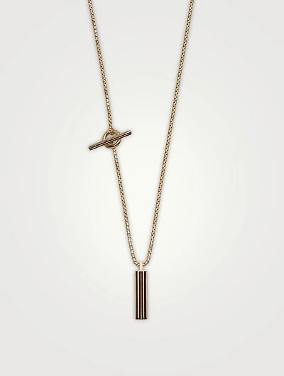 Acies 18K Goldplated Polished Pendant Necklace