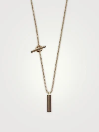 Acies 18K Goldplated Polished Pendant Necklace