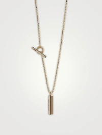 Acies 18K Goldplated Polished Pendant Necklace