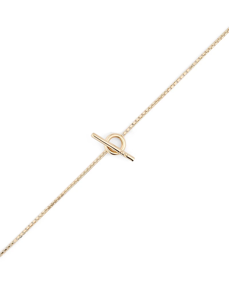 Acies Single 18K Yellow Polished Gold Plated Necklace