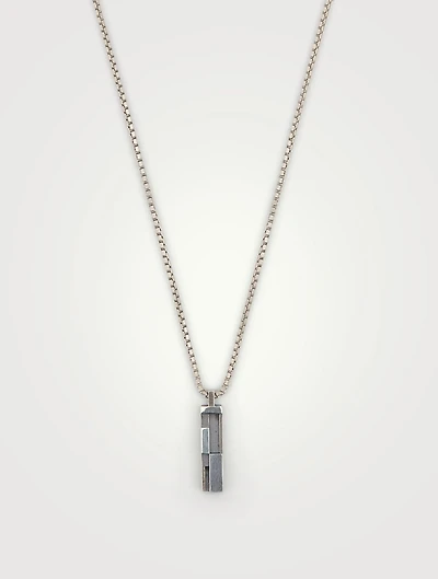 De Stijl Silver Pendant Necklace