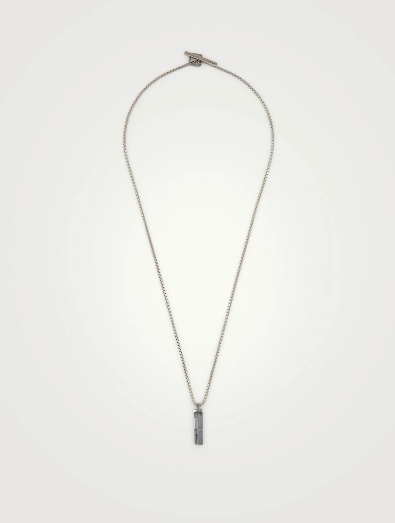 De Stijl Silver Pendant Necklace