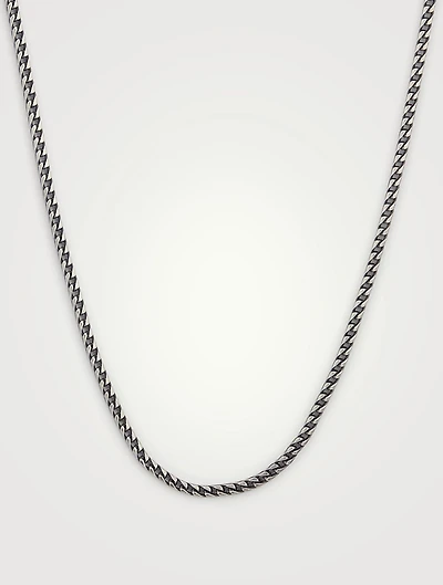 Ulysses Oxidized Silver Necklace