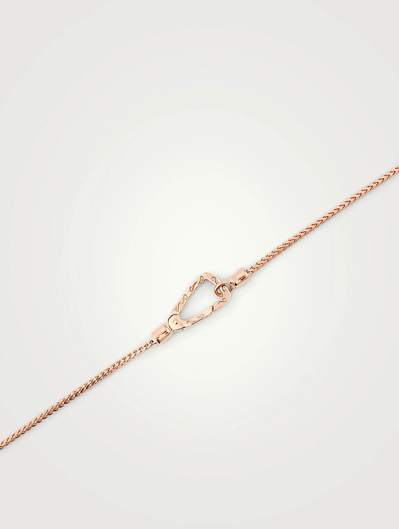 The Cross Black And 18K Rose Gold Plated Pendant Necklace