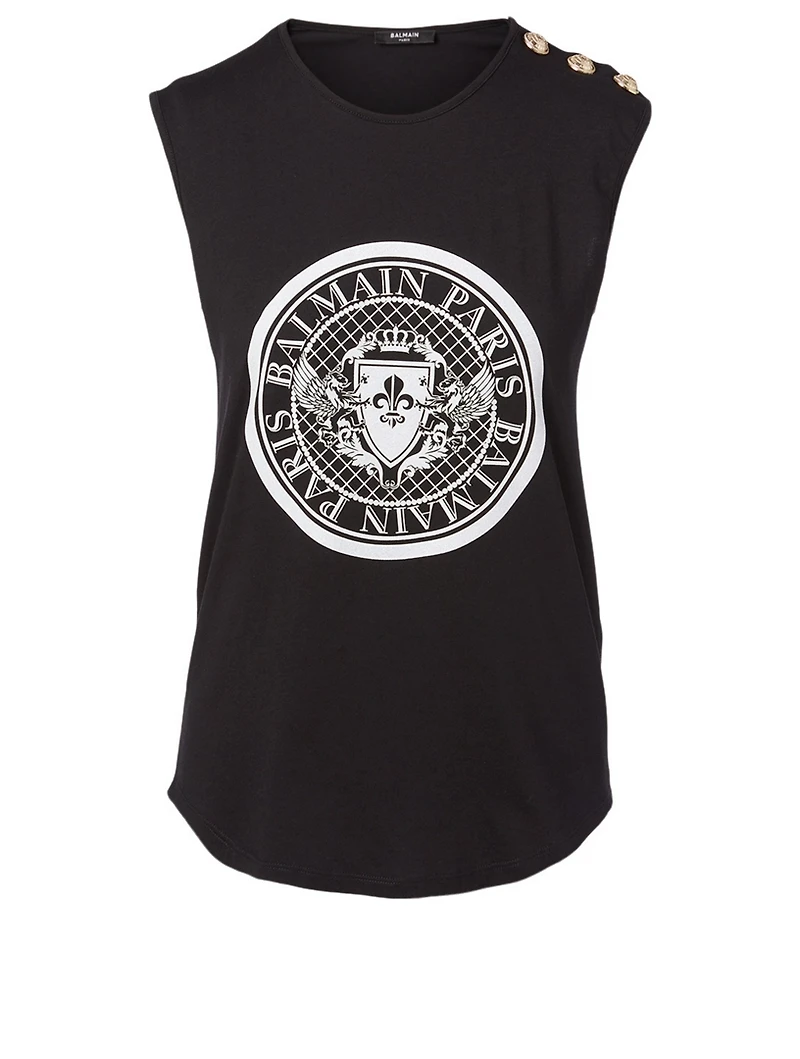 Glitter Coin Sleeveless Top
