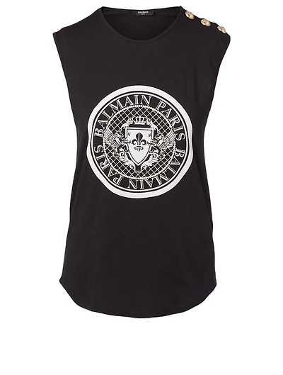 Glitter Coin Sleeveless Top