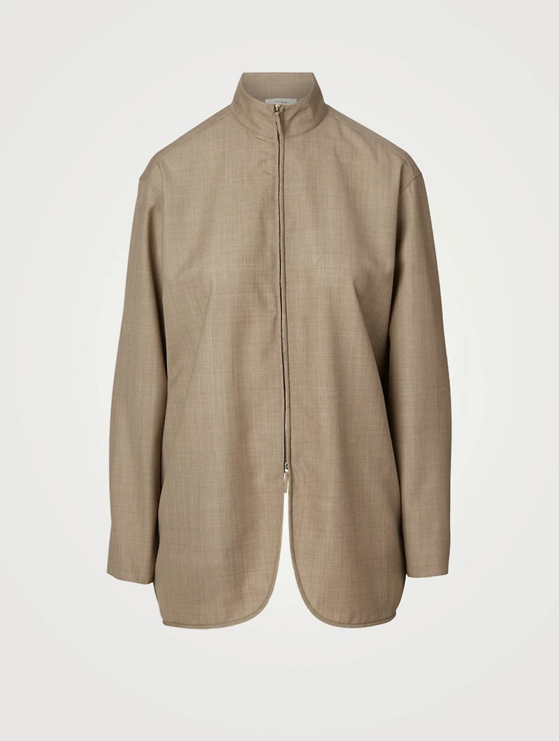 Zana Cotton Zip Shirt