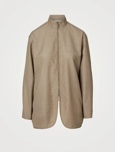 Zana Cotton Zip Shirt