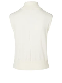 Chano Wool And Cashmere Sleeveless Turtleneck Top