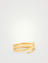 18K Gold Coil Ring