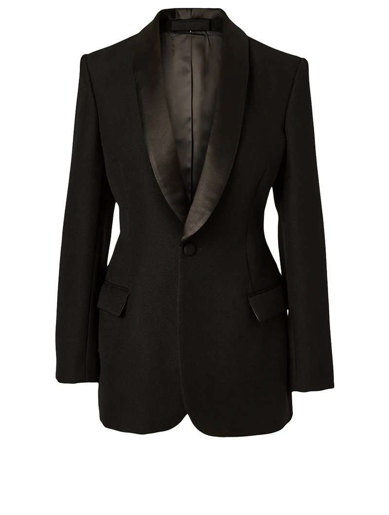 Wool Tuxedo Blazer