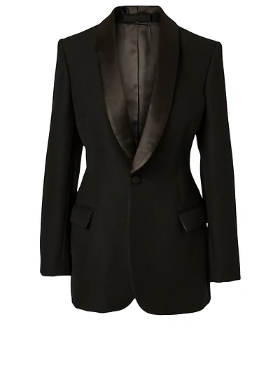 Wool Tuxedo Blazer