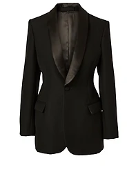 Wool Tuxedo Blazer