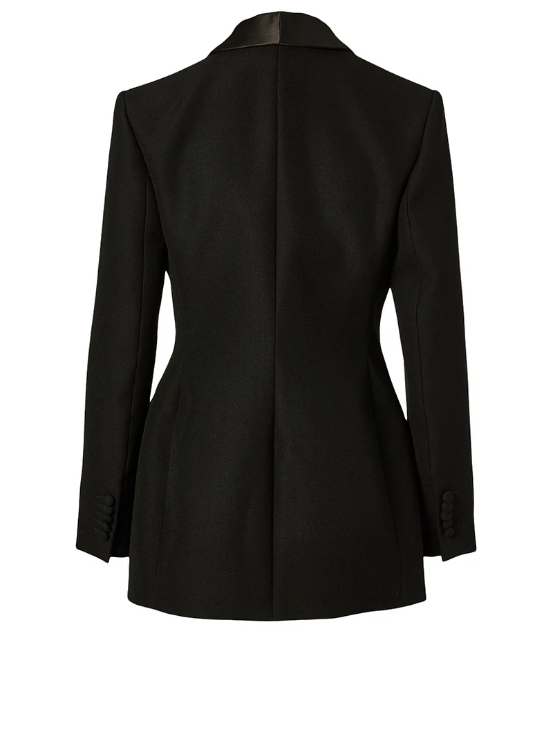 Wool Tuxedo Blazer