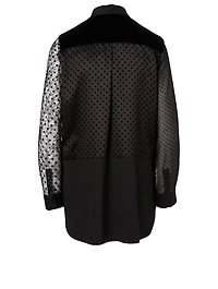 Velvet Patchwork Tunic Blouse