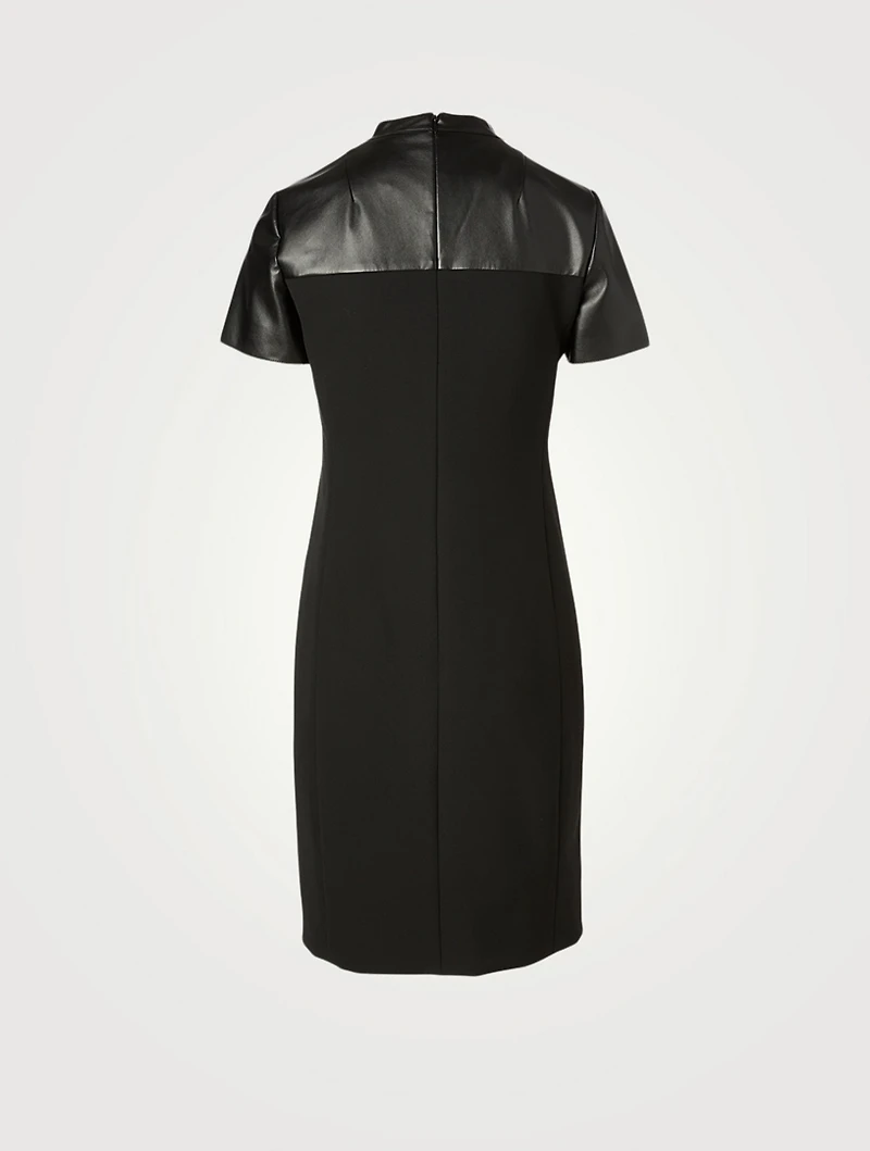 Embellished Grid Mini Dress