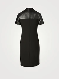 Embellished Grid Mini Dress