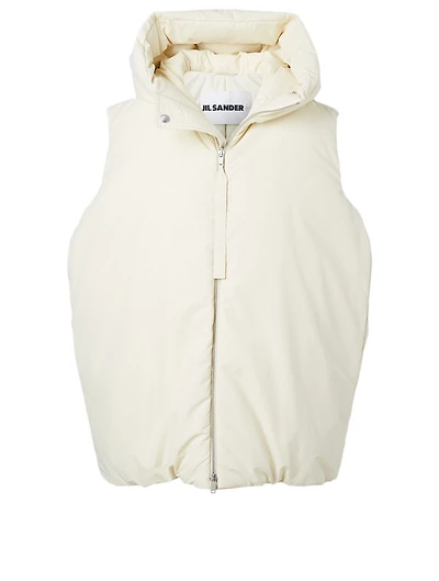 Down Vest With Hood