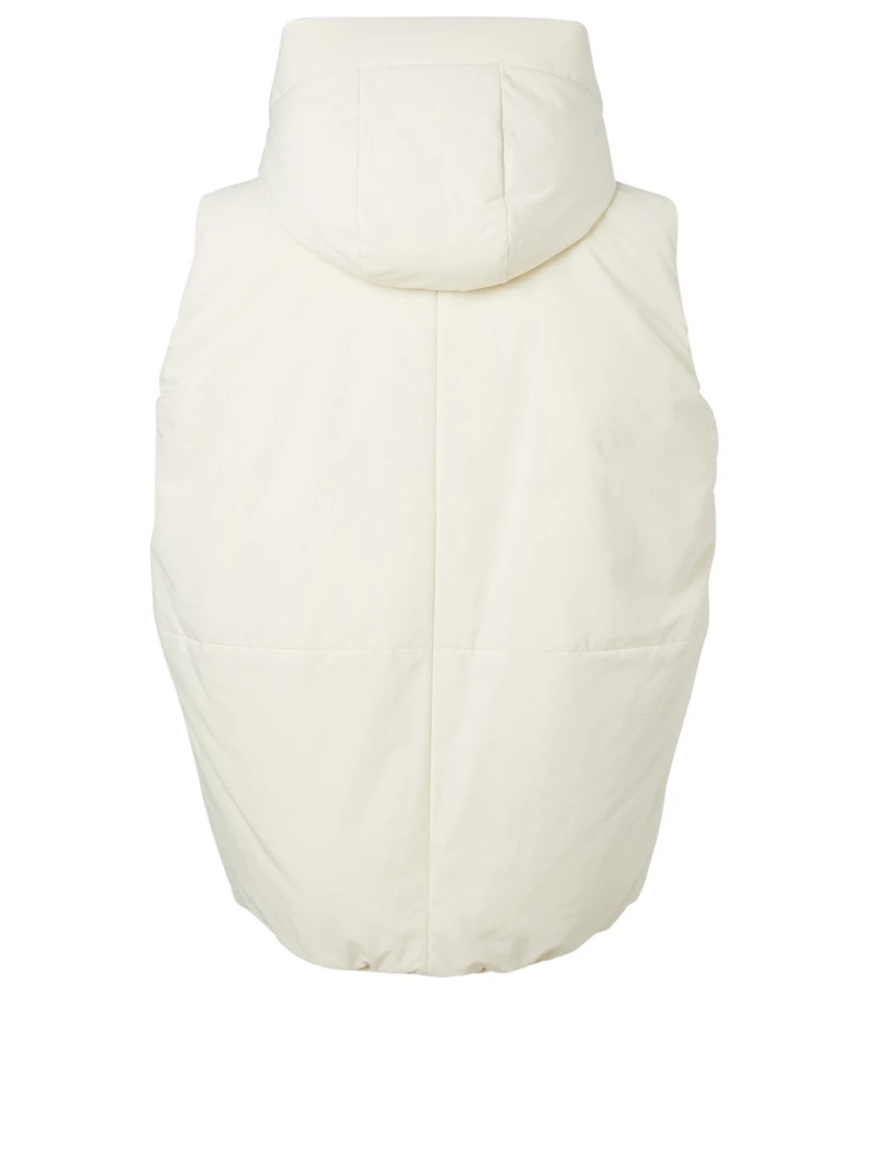 Down Vest With Hood