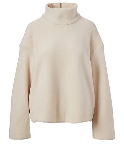 Wool Silk And Cashmere High-Neck Sweater