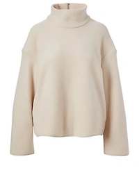 Wool Silk And Cashmere High-Neck Sweater