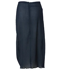Rib Knit Midi Skirt
