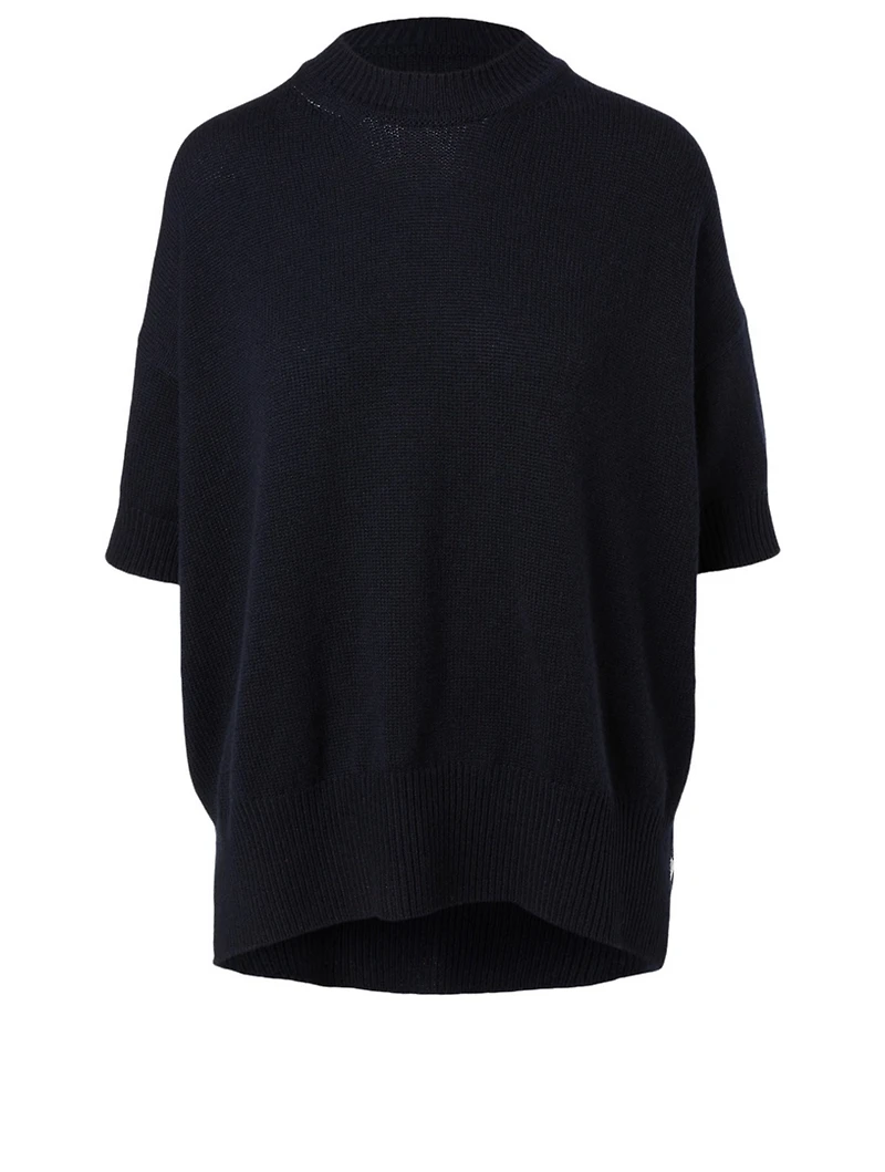 Cashmere Short-Sleeve Sweater