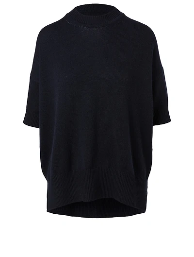 Cashmere Short-Sleeve Sweater