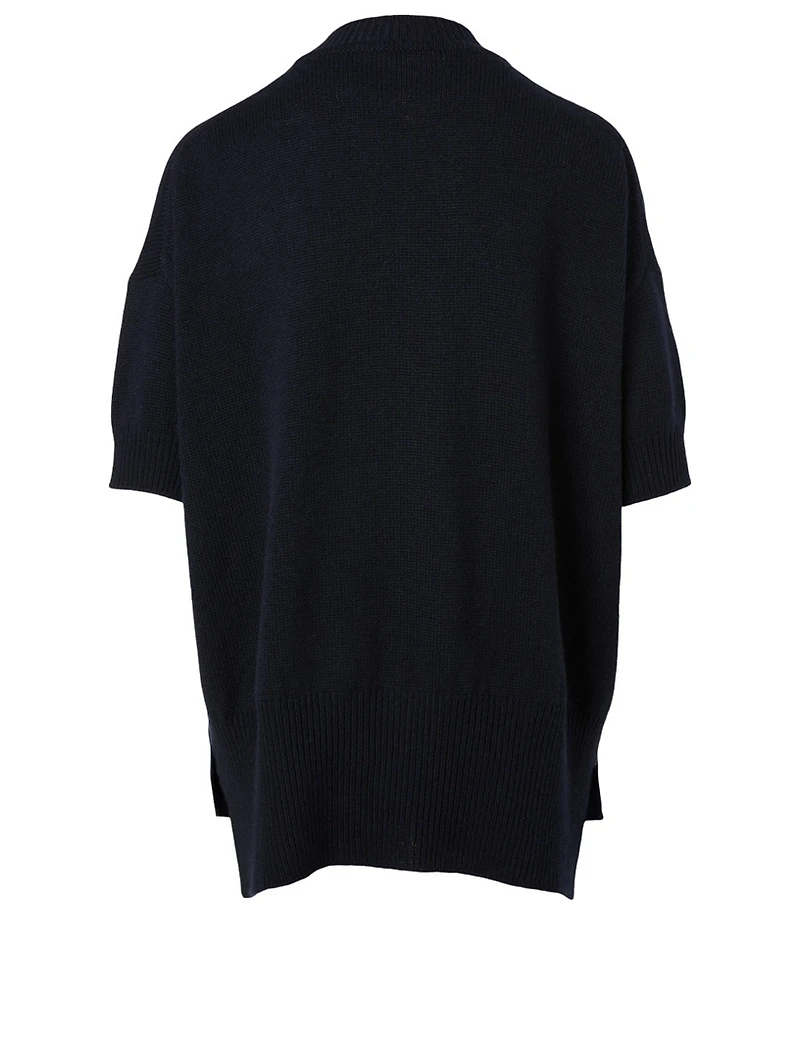 Cashmere Short-Sleeve Sweater