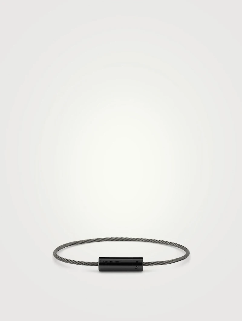 5g Polished Ceramic Cable Bracelet
