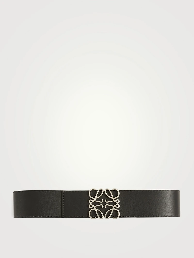Anagram Wide Leather Belt