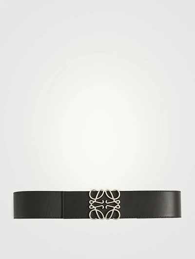 Anagram Wide Leather Belt