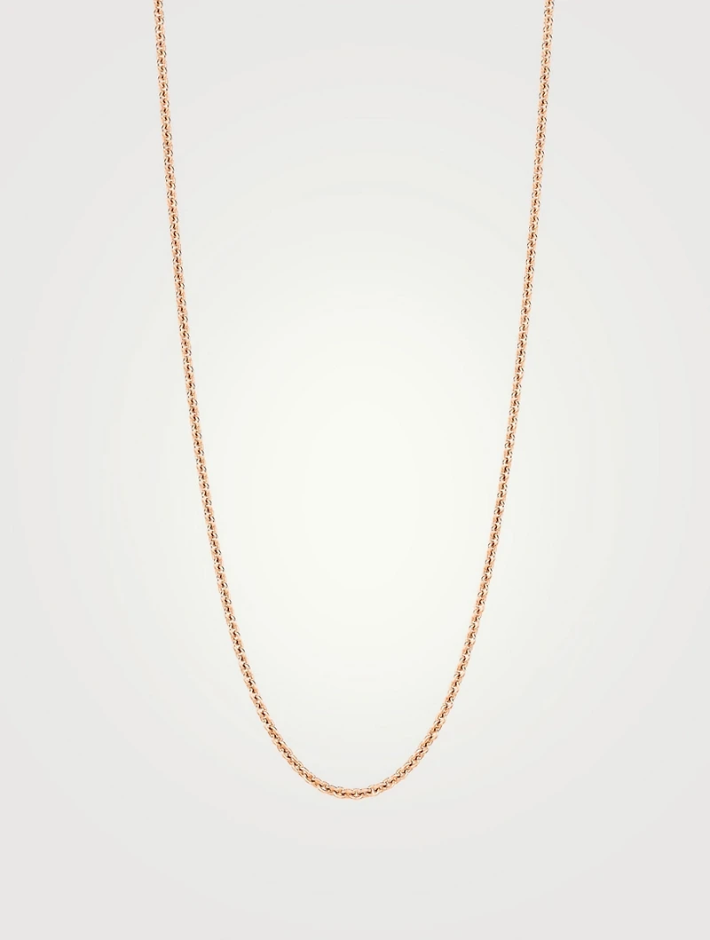24-Inch 18K Rose Gold Chain