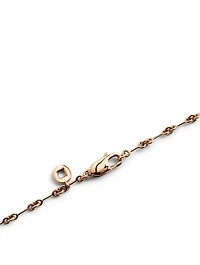 Small Yu Yi 18K Rose Gold Flower Necklace With Diamonds