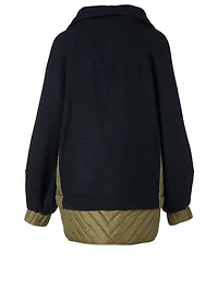 Wool-Blend Layered Jacket