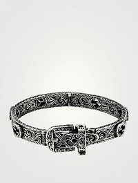 Silver Gucci Garden Bracelet