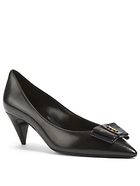 Anais 55 YSL Bow Leather Pumps