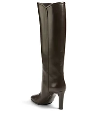 Jane 90 Leather Heeled Knee-High Boots
