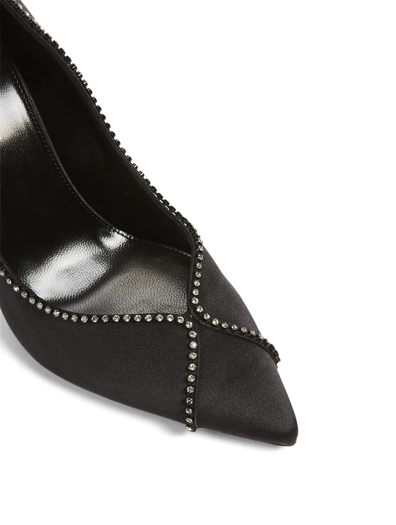 Paris 95 Strass Silk Pumps