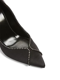 Paris 95 Strass Silk Pumps