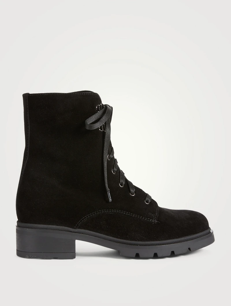Sabel Suede Lace-Up Ankle Boots