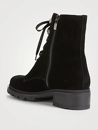 Sabel Suede Lace-Up Ankle Boots