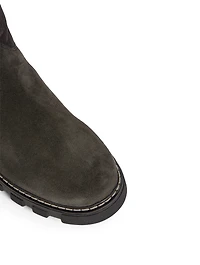 Tamy Suede And Shearling Knee-High Boots