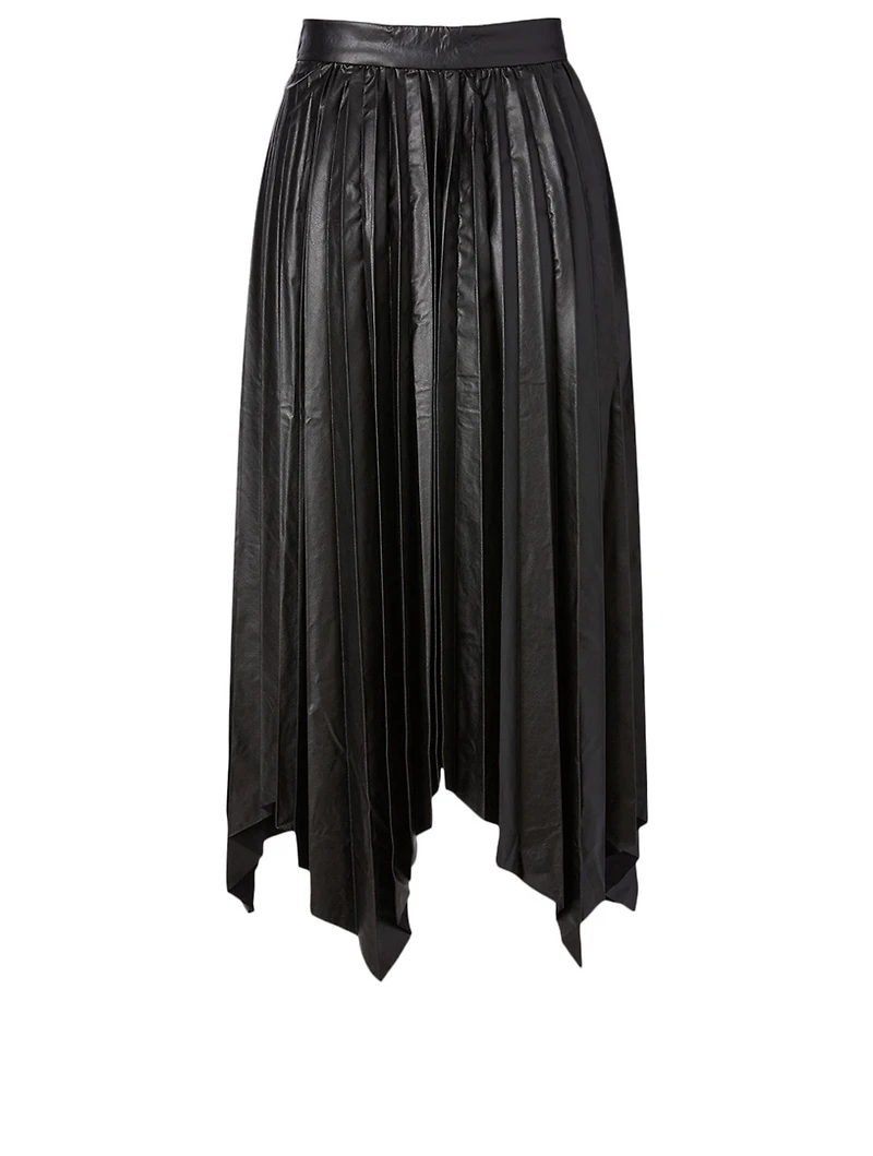 Davies Faux Leather Long Skirt
