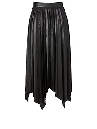 Davies Faux Leather Long Skirt