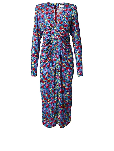 Heather Midi Dress Floral Print