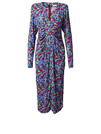 Heather Midi Dress Floral Print